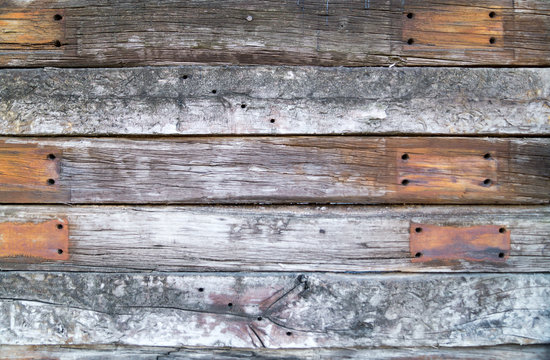 Old weathered wooden Fence