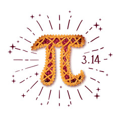 Happy Pi Day! Celebrate Pi Day. Mathematical constant. March 14t - obrazy, fototapety, plakaty