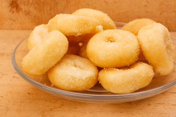 mini sugar coated doughnuts