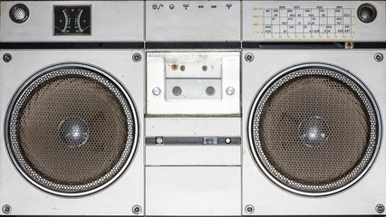 retro radio cassette recorder