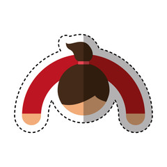 human silhouette isolated icon vector illustration design