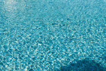 Blurred abstract background of swimming pool.