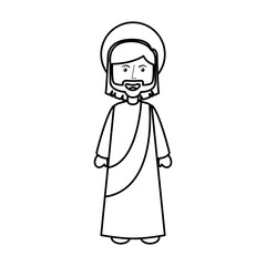 jesuschrist avatar character icon vector illustration design
