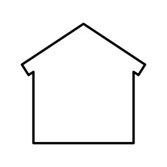 house silhouette isolated icon vector illustration design