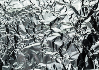 Crumpled Aluminium Foil Texture
