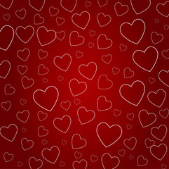 vector background with hearts, Valentine's Day