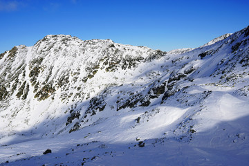 Winter in National Park Retezat, Romania, Europe