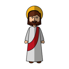 jesuschrist avatar character icon vector illustration design