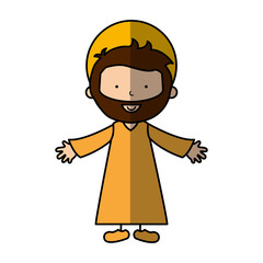 jesuschrist avatar character icon vector illustration design
