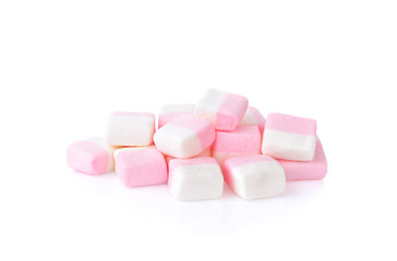 marshmallow on white background