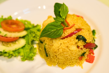 stir fried rice with curry