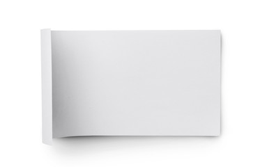 White blank sheet of paper