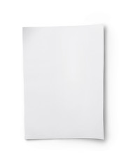 White blank sheet of paper