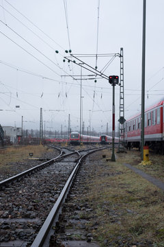 Bahngleise in Stuttgart