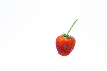 Isolated of strawberry.