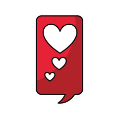 heart love card valentines day vector illustration design