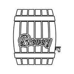 contour barrel icon image design, vector illustration