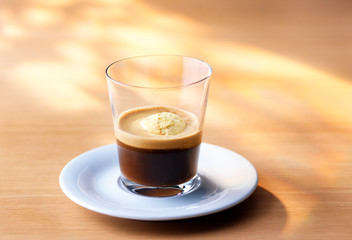 Coffee with ice cream