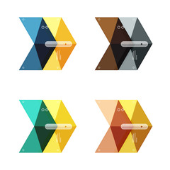 Vector colorful business infographic template or web banner layout