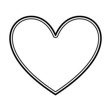 heart love card valentines day vector illustration design