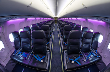 Fototapeta premium Interior airplane