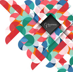 Geometric shape on white vector