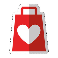 heart love card valentines day vector illustration design