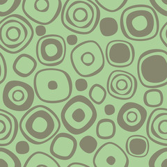 Seamless vector geometrical pattern. Endless background with circles. Graphic illustration. Print for cover, fabric, wrapping, background.