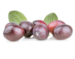isolated plums