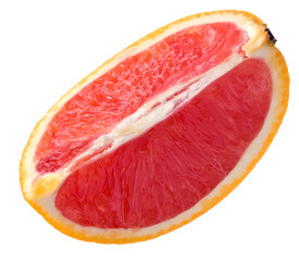 Blutorange auf Weiß