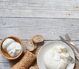 Italian cheese burrata