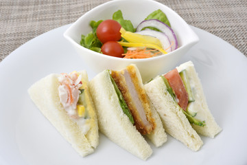 Sandwich and salad