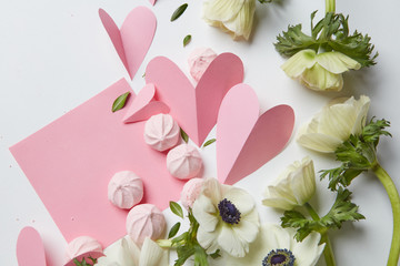 Empty copyspace valentine card