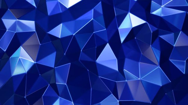 blue polygon waves background