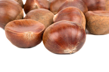 Edible raw chestnut