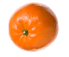 Mandarine auf Weiß