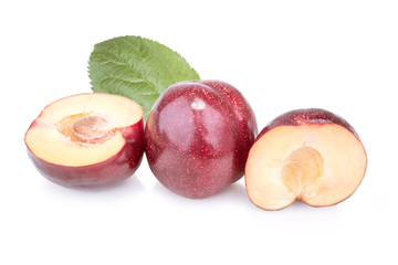 isolated plums