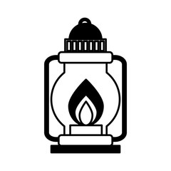 kerosene lantern isolated icon vector illustration design