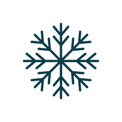 Snowflake winter symbol icon vector illustration graphic design