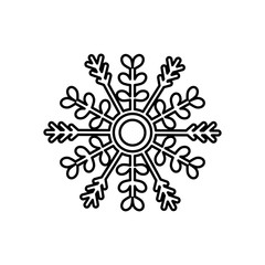 Snowflake winter symbol icon vector illustration graphic design