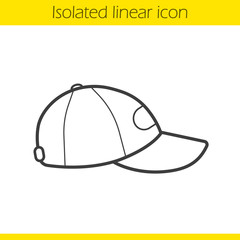 Baseball cap linear icon