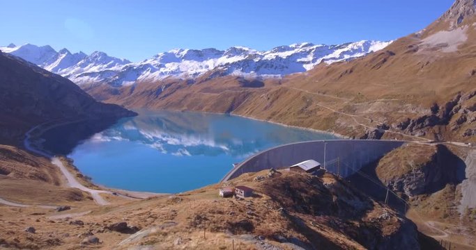 Lake of Moiry - Aerial 4K