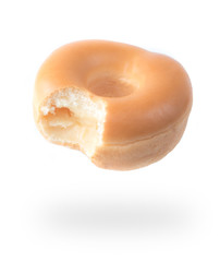 Glazed Donut Isolated on a White Background