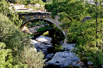 Medieval bridge, Arenas de San Pedro, Avila, Spain