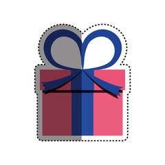 Gift present box icon vector illustration graphic design