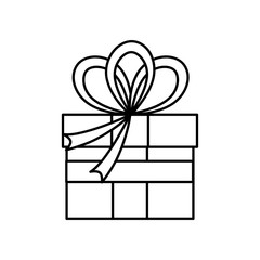Gift present box icon vector illustration graphic design
