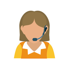 Call center and customer service icon vector illustration graphic design