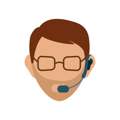 Call center and customer service icon vector illustration graphic design