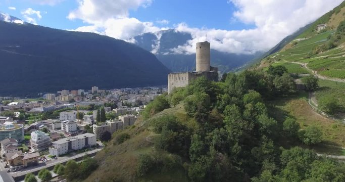 Batiaz Martigny north - Aerial 4K