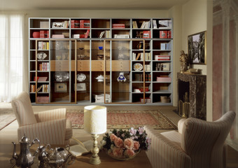 Ambiente con libreria